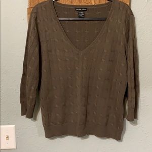 New York & company brown sweater